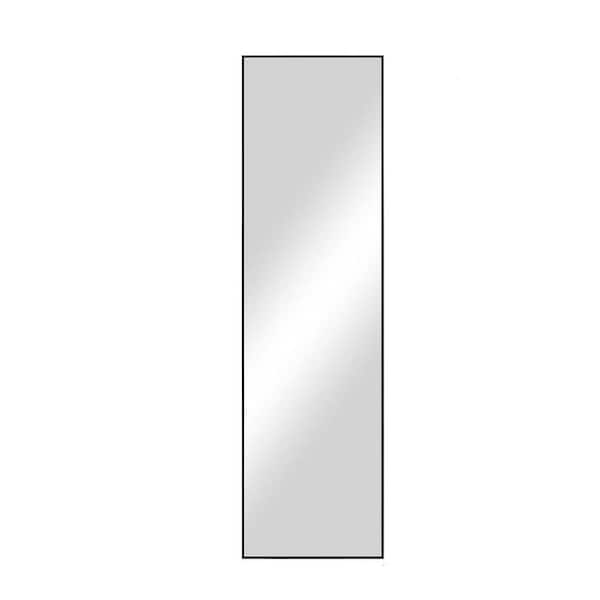 Unbranded 18 in. W x 63 in. H Rectangular Framed Wall Bathroom Vanity Mirror in Black