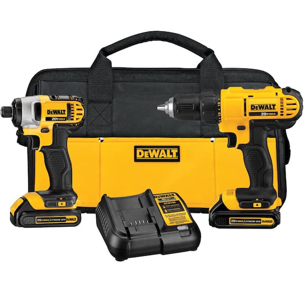 DEWALT 20V MAX Lithium-Ion Cordless Drill/Driver 2 Tool Combo Kit