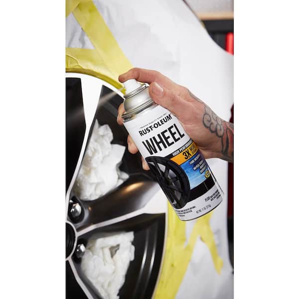 Matte Black Wheel Spray Paint Flat Finish Rust Oleum 11 Oz High Performance  NEW