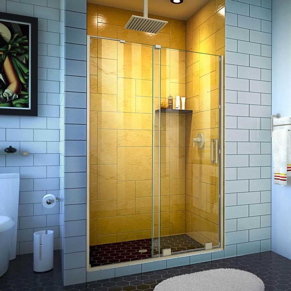 Mirage-Z 48 in. W x 72 in. H Frameless Sliding Shower Door in Brushed Nickel price history on PriceWatchPro