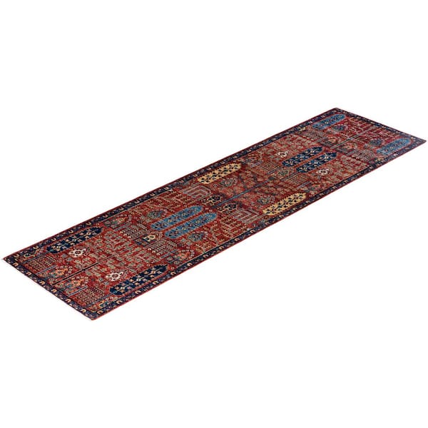 Serapi Red 3 ft. x 10 ft. Tribal Wool Indoor Area Rug