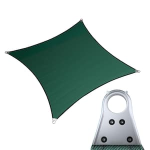 8 ft. x 12 ft. Super Ring Rectangle Shade Sail - Green