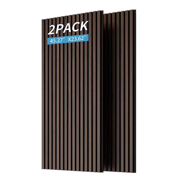2-Piece Acoustic Panels, Soundproof Wood Slat Panel for Wall and ...