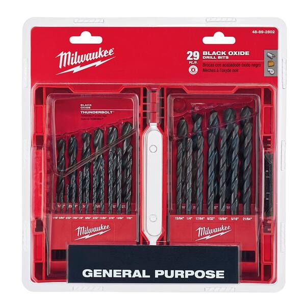 Milwaukee Black Oxide Drill Bit Set (29 