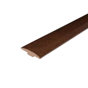 Arabica 0.28 in. Thick x 2 in. Width x 78 in. Length Flat Gloss Wood T-Molding