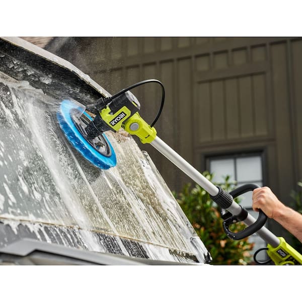 RYOBI - ONE+ 18V Cordless Soap Dispensing Scrubber Kit with 2.0 Ah Battery and Charger