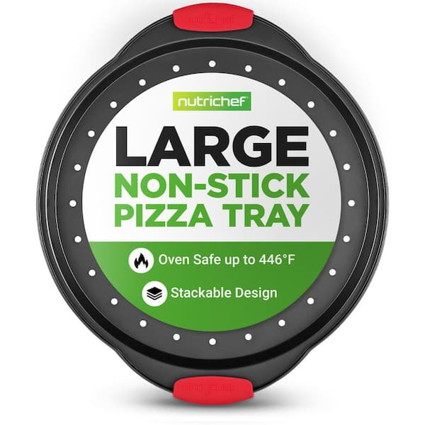 13’’ 2 Pcs. Non-Stick Pizza Pan - Nonstick Coating Inside & Out, Ideal for Baking, Fits Model NCBS10S - BKNCBS10SPZPX2