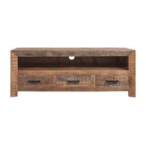 Amelia 57.1 in. Natural Wood TV Stand Fits TVs Up To 50 in.