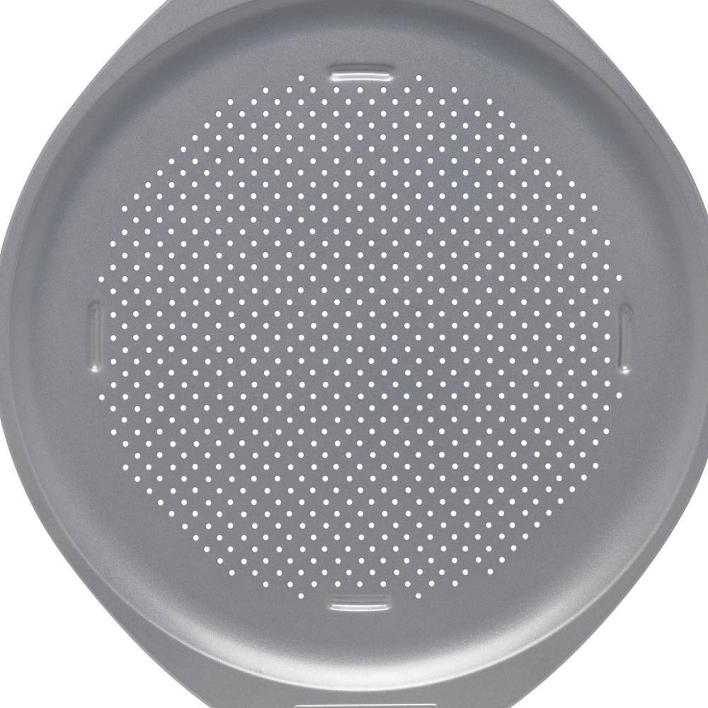 Farberware Light Gray Nonstick 15.5" Carbon Steel Pizza Pan