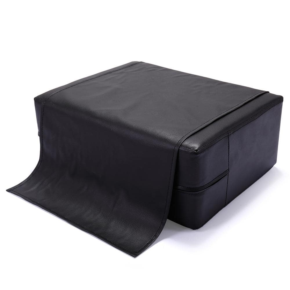 Black PVC Leather Child Salon Booster Seat Cushion with Metal Frame