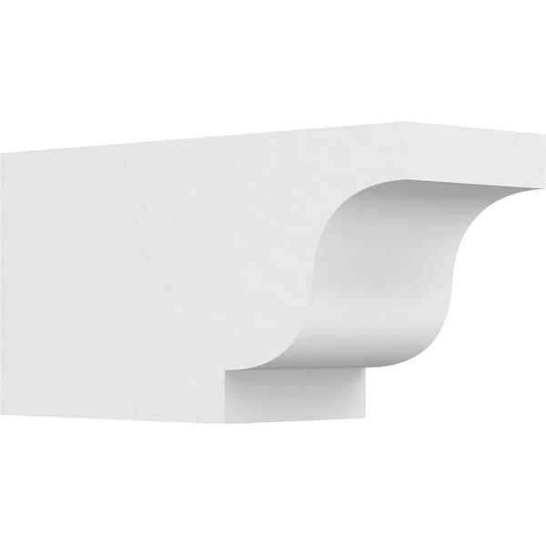 Ekena Millwork 6 in. x 8 in. x 16 in. Standard Newport Architectural Grade PVC Rafter Tail Brace