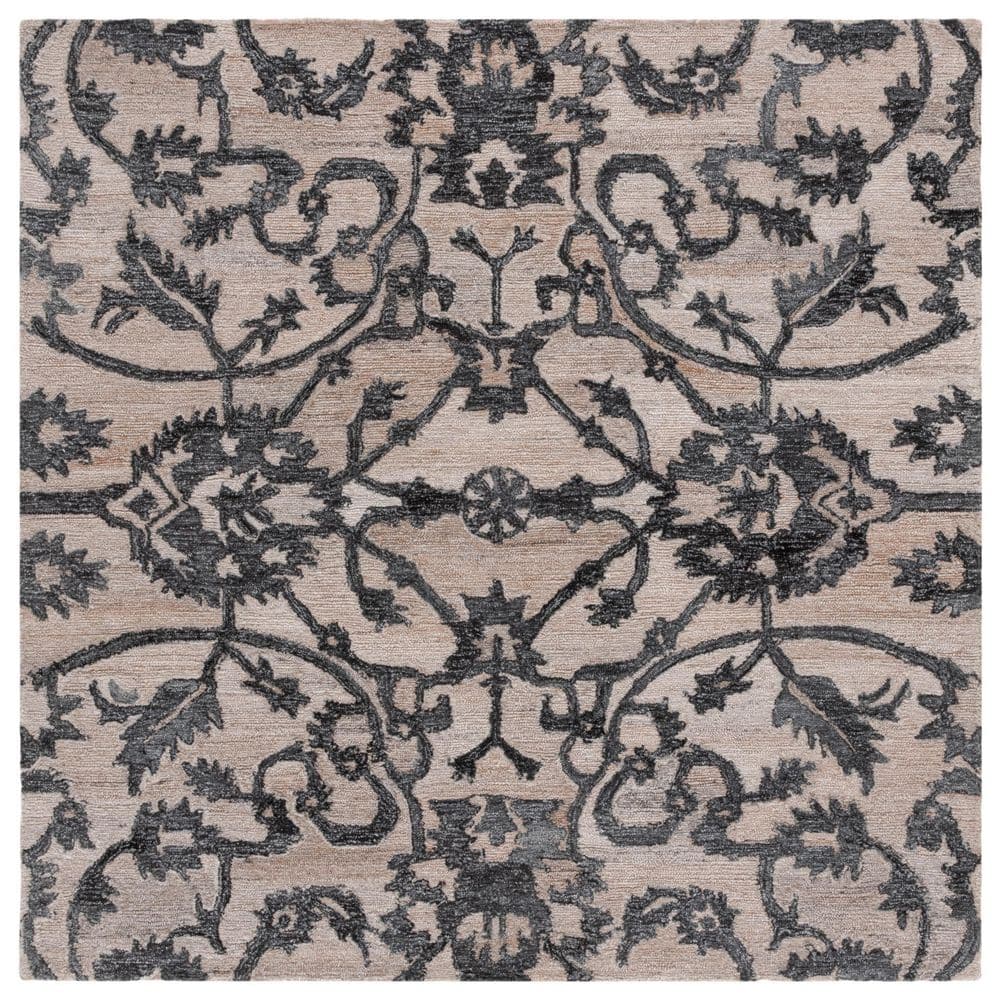 Anatolia 6 ft. x 6 ft. Beige/Black Traditional Garden square Area Rug price history on PriceWatchPro