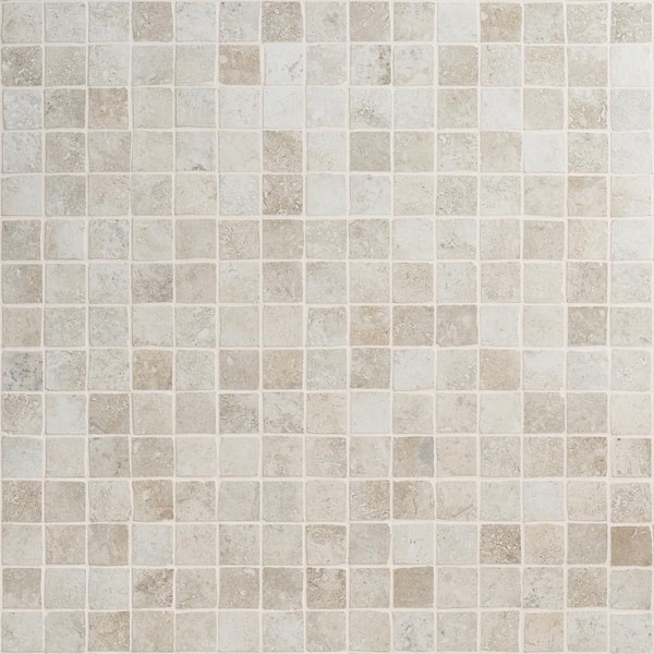 Ivy Hill Tile Granada Olimpia 4 in. x 0.39 in. Natural Porcelain Mosaic Tile Sample