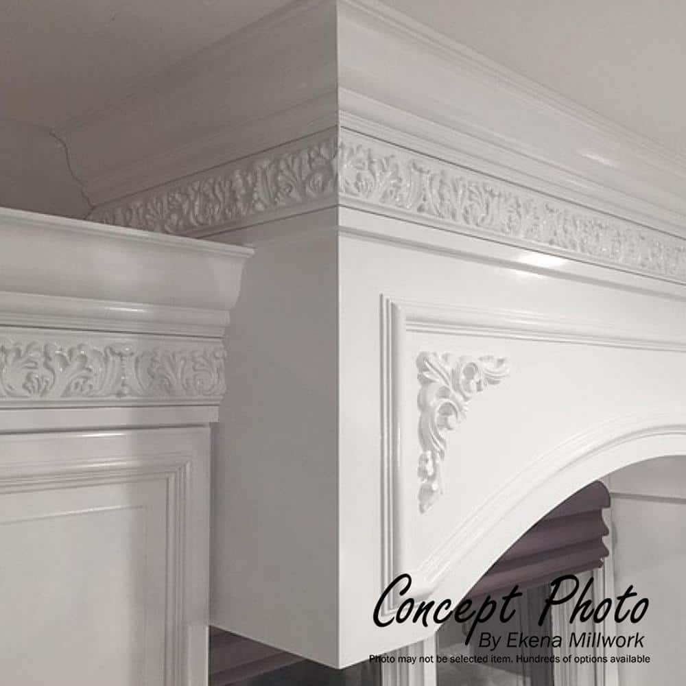 Gray Polyurethane Crown Panel Moulding 94.5" Length