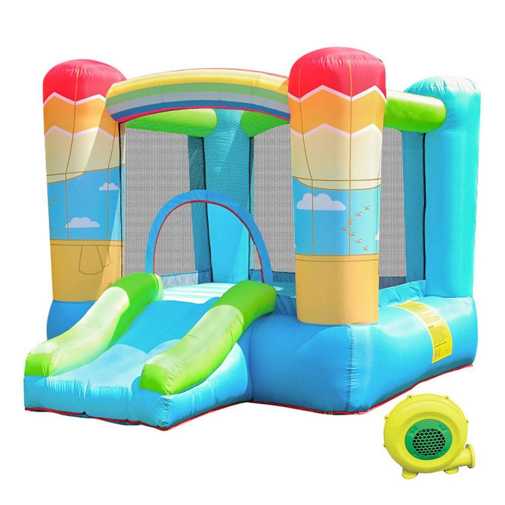 Rainbow Hot-Air Balloon Bounce House with 350W Blower, 106x79x66in, 1 Pack price history on PriceWatchPro