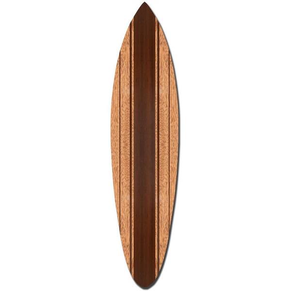 HomeRoots Mariana Indoor Wooden Brown Surfboard Wall decor