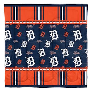 Detroit Tigers Rotary 5-Piece Queen Size Multi Colored Polyester Bed in a Bag Set