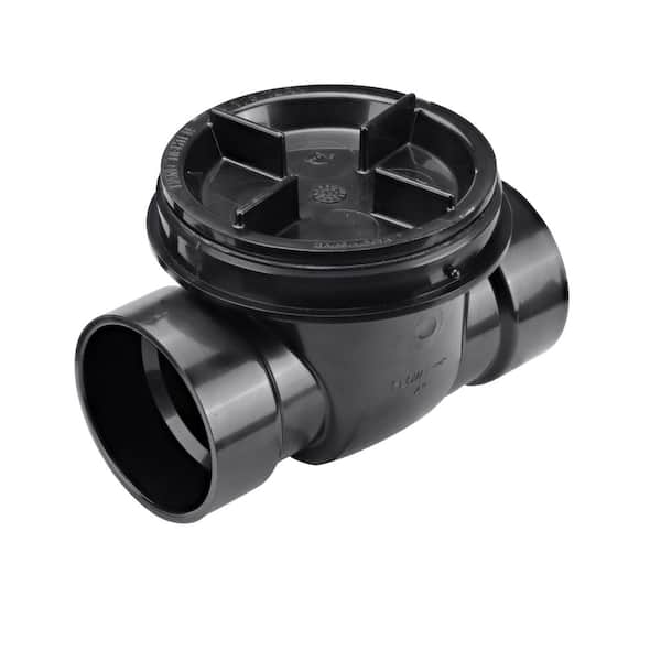 NDS ABS Air Admittance Valve Backwater Valve, 4 in. Black