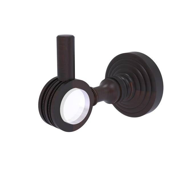 Allied Brass Pacific Grove Collection J-Hook Robe/Towel Hook with Dotted Accents in Venetian Bronze