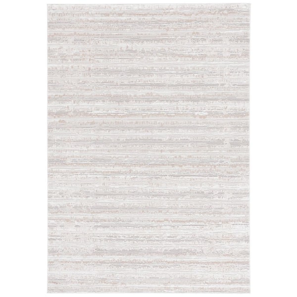 SAFAVIEH Parker 4 ft. x 6 ft. Taupe/Gold Abstract Stripes Area Rug