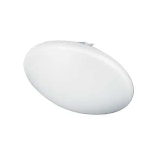 4.5 in. 1-Light White LED Flush Mount