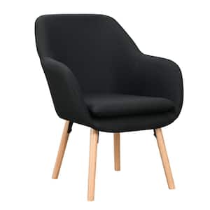 Charlotte Black Upholstery Arm Chair