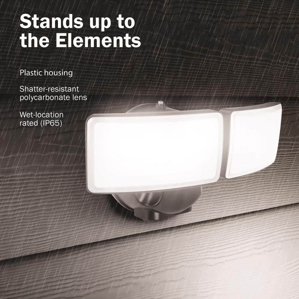 Feit Bronze Dual Head Motion-Sensing LED Security Light