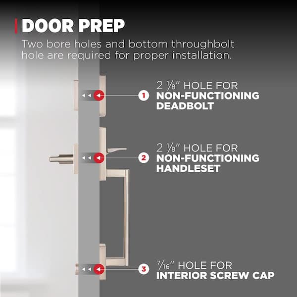 Kwikset San Clemente Dummy Door Handleset with Square Halifax