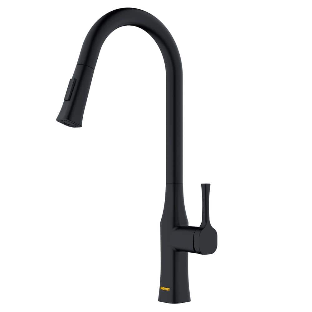 Standerton Single Handle Pull-Down Sprayer Kitchen Faucet in Matte Black price history on PriceWatchPro