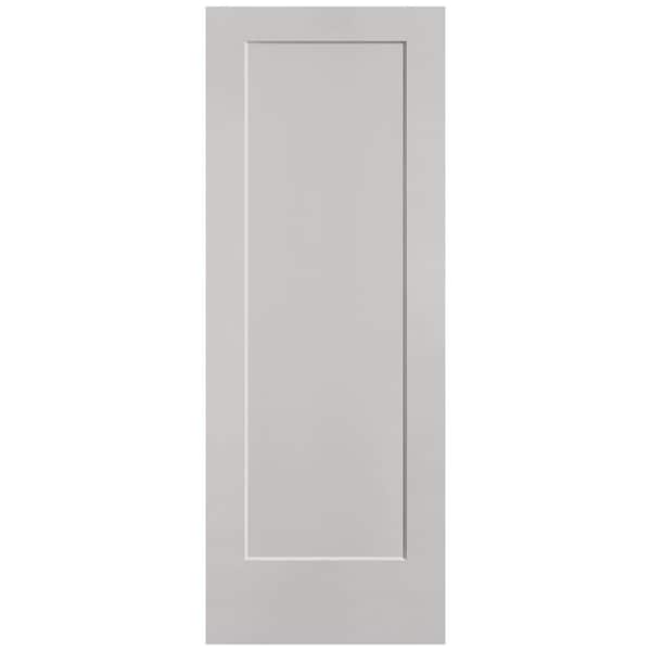 Masonite 30 in. x 80 in. 1-Panel Lincoln Park Single Bore Hollow Core Silver Bullet Molded Composite Interior Door Slab
