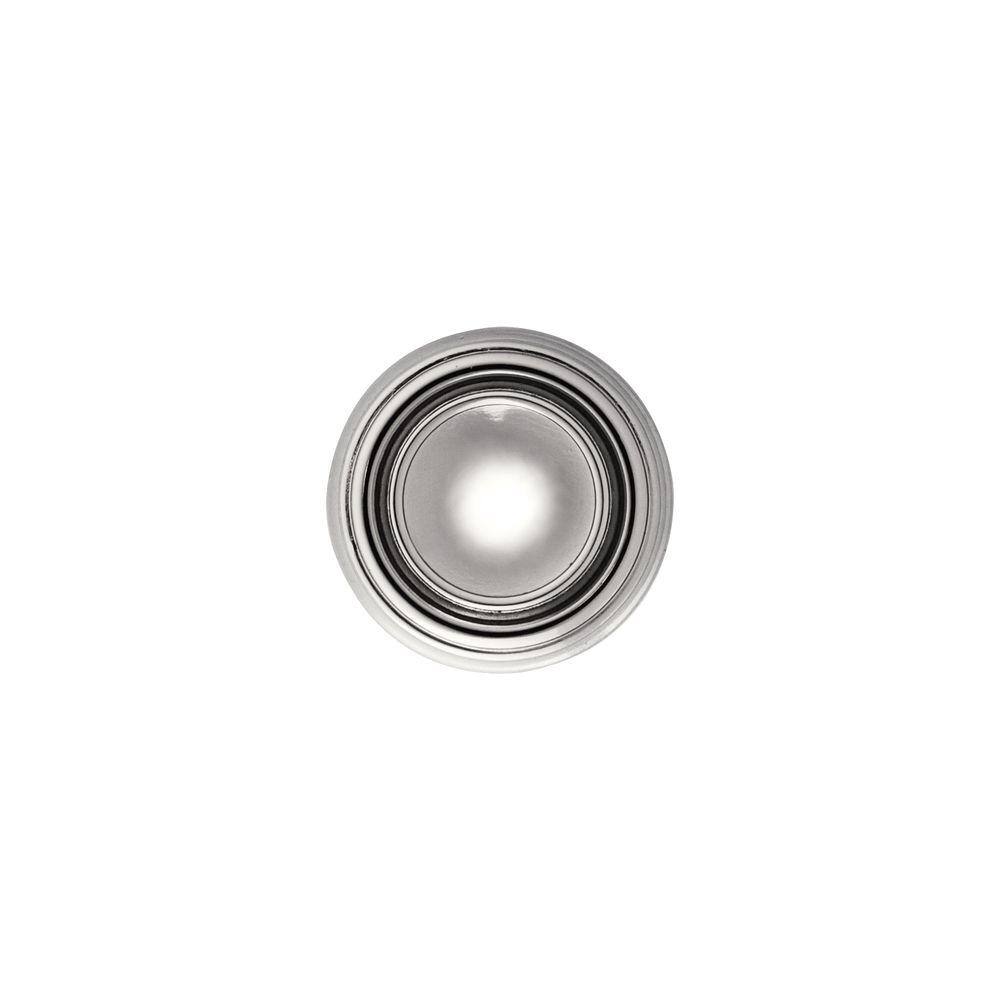 Grayson Polished Nickel Round Cabinet Knob with Mounting Hardware