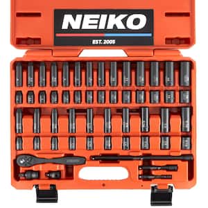 たまご2 　K14WGネジバネEG 3ペアSET NEIKO 3/8 in. and 1/2 in. Drive SAE and Metric Impact Socket Set