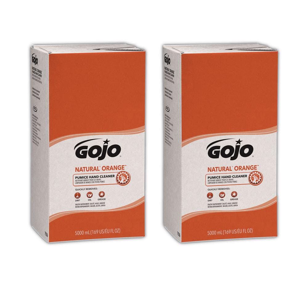Gojo Natural Orange Pumice Hand Cleaners  Citrus  Bag-in-Box  5 000 mL