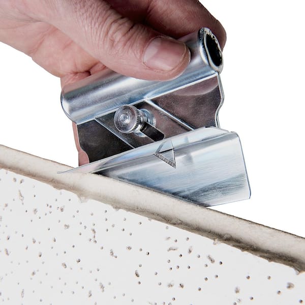 Shadowline Cutter for Ceiling Tiles with 10 Blue Steel Replacement Blades