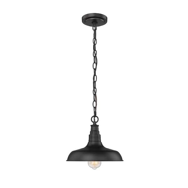Millennium Lighting 10.68 in. 1-Light Powder Coat Black Outdoor