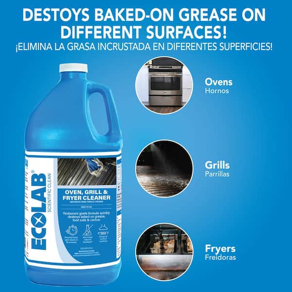 ECOLAB 1 Gal. Oven, Grill and Fryer Cleaner 7700430 - The Home Depot