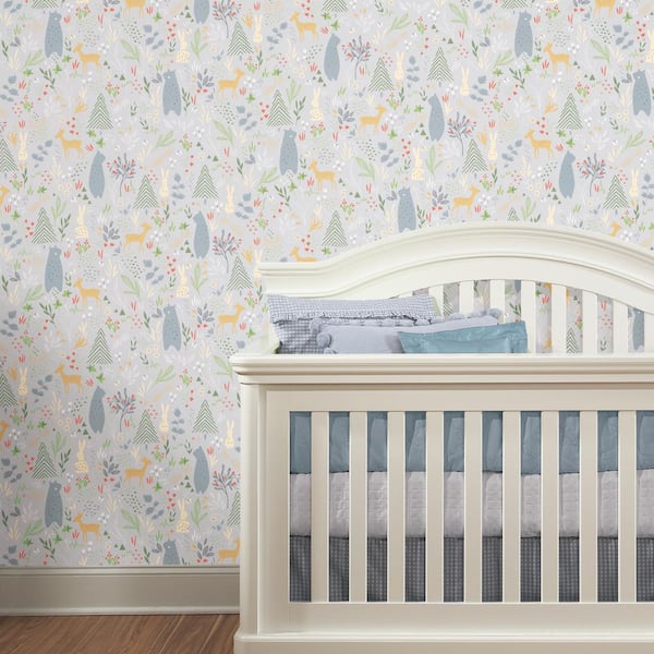 28.29 sq.ft. Spring Forest Pals Peel and Stick Wallpaper