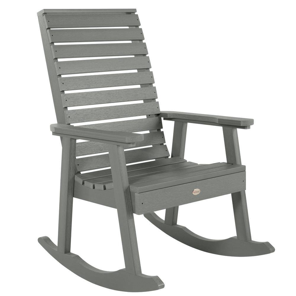 Coastal Teak Synthetic Wood Weatherly Rocking Chair