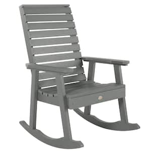 Weatherly Coastal Teak Recycled Plastic Outdoor Rocking Chair