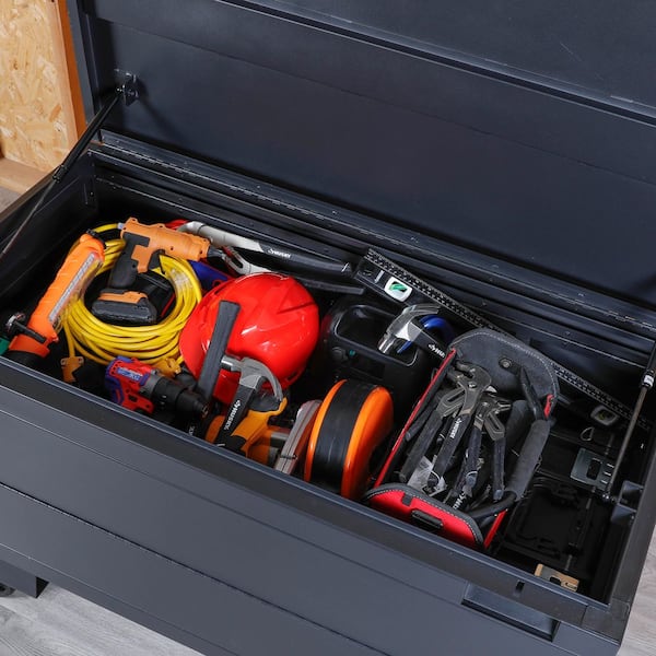 PUEBLO アルミ収納ボックス EKL 252-70465-48#1 Husky 48 in. W Folding Utility Locker Storage Box 00131 - The Home