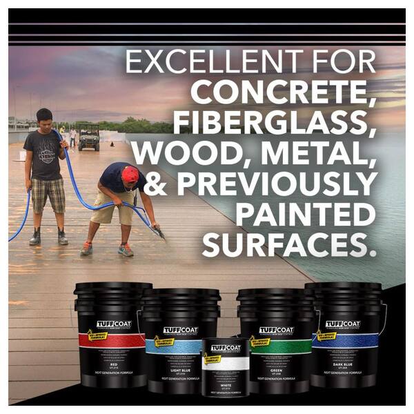 TUFF COAT - UT-217 1-Gl Tan Matte, Interior/Exterior, Concrete/Wood/Fiberglass/Metal Paint, Basement/Garage/Deck/Pool Deck/Patio
