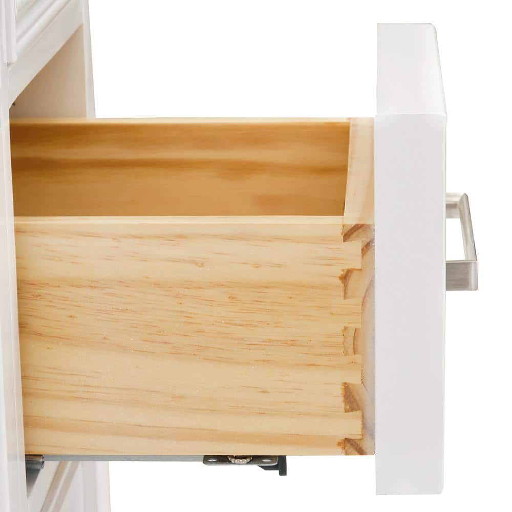 Kensington 36" White Freestanding Single Vanity Cabinet
