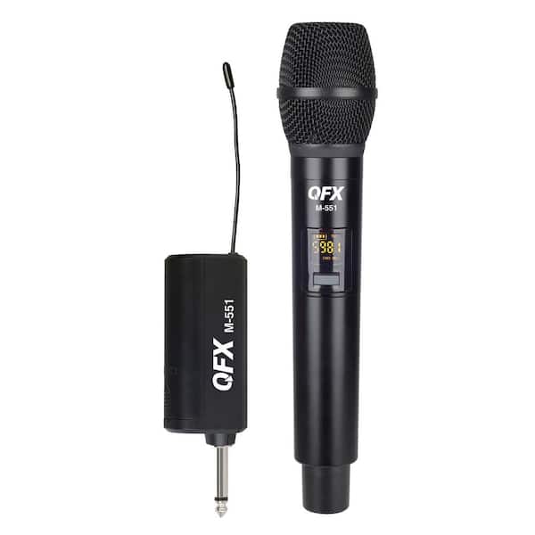 16-Channel UHF Multi-Frequency Microphone System with Handheld Microphone and Plug-in Receiver