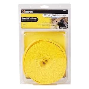 Keeper 20 ft. x 2 in. Blaze Camo Tow Strap with Hooks 89819 - The Home Depot