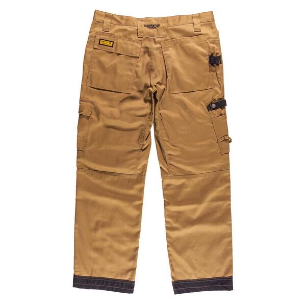 DEWALT Men's 40 in. W x 33 in. L Tan Polyester/Cotton/Elastane