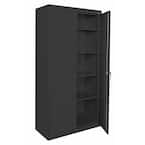 Classic Series Steel Freestanding Garage Cabinet in Black (36 in. W x 72 in. H x 18 in. D)