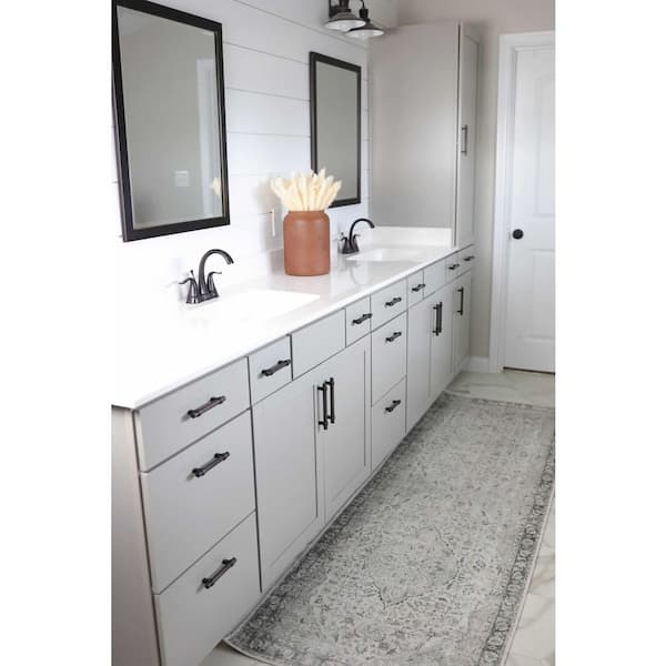 Haile Light Gray/Dark Gray/Neutral 3 ft. x 8 ft. Area Rug