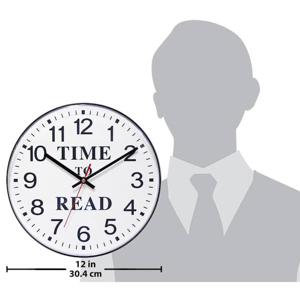 Infinity Instruments Time to Read 12 in. Round Business Wall