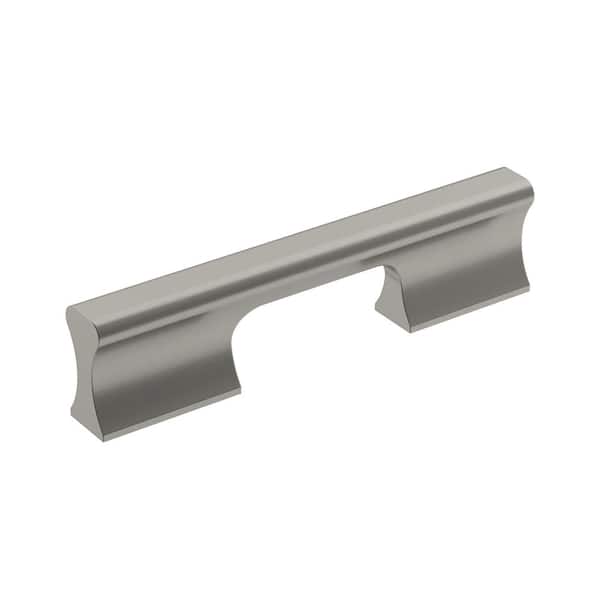 Status 3-3/4 in. (96mm) Modern Satin Nickel Bar Cabinet Pull
