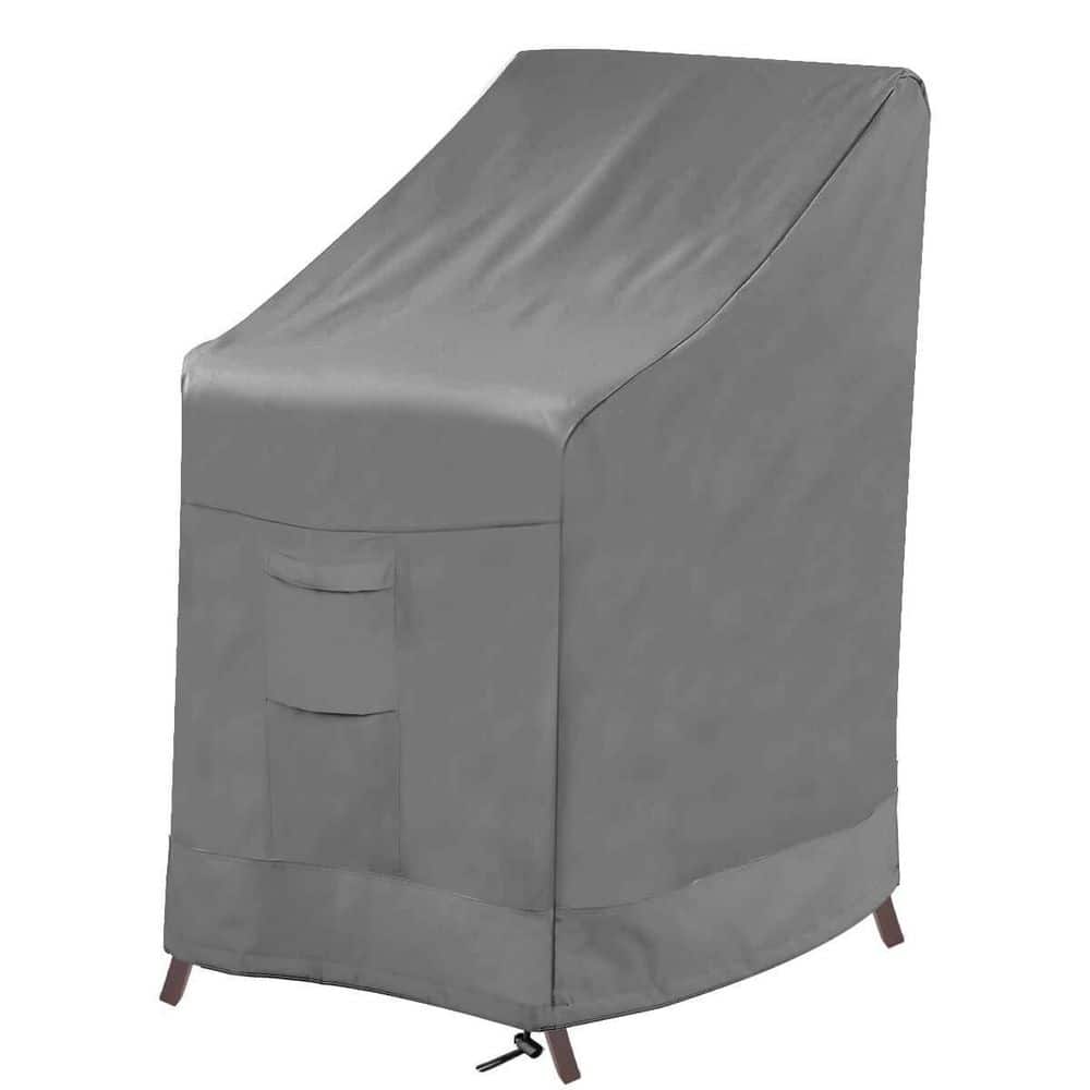 36 in. L x 28 in. W x 47 in. H Stackable Patio Chair Cover, Heavy Duty Lawn Patio Furniture Covers, Grey price history on PriceWatchPro